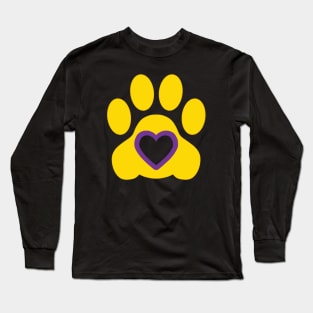 Pride Paw: Intersex Pride Long Sleeve T-Shirt